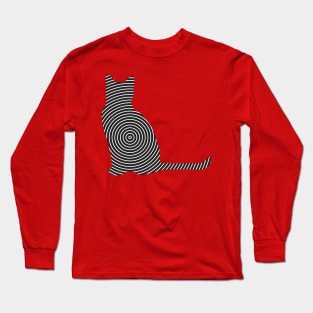 Cat Line Art Long Sleeve T-Shirt